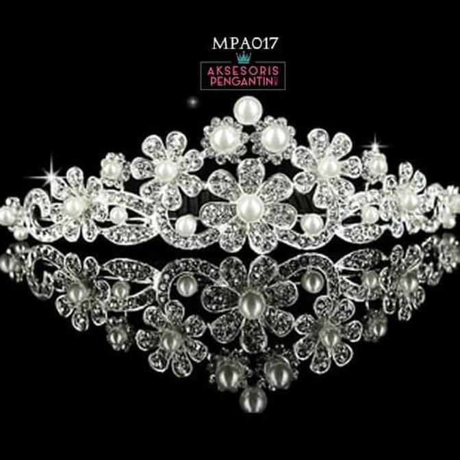 Mahkota Pesta Mutiara Anak Laksesoris Rambut Pesta Anak - Mpa017