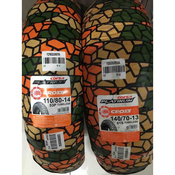 Ban Set Corsa Cross S Honda ADV 150 140/70-13 110/70-14 Dual Purpose