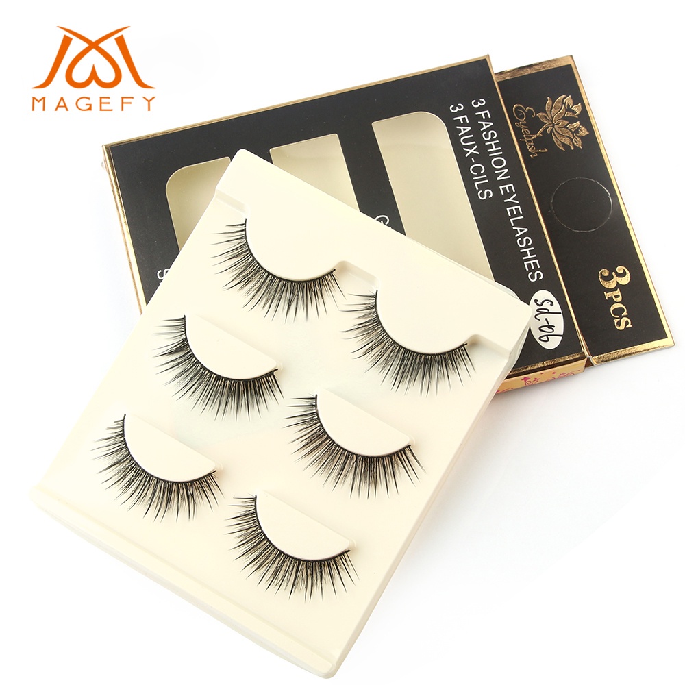 CSP095 – Magefy Bulu Mata Palsu Fake Eyelashes 3 pairs pasang