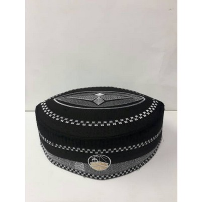 Peci Makom Logo Ka'bah bordir komputer