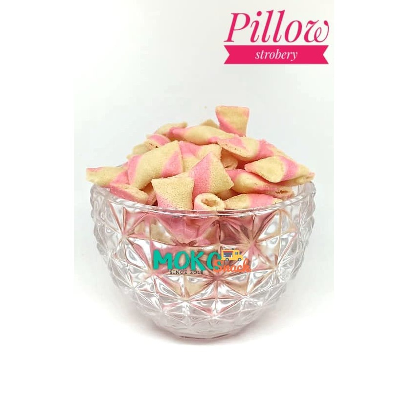 

Snack cemilan pillow strawberry 1 kilo / kg