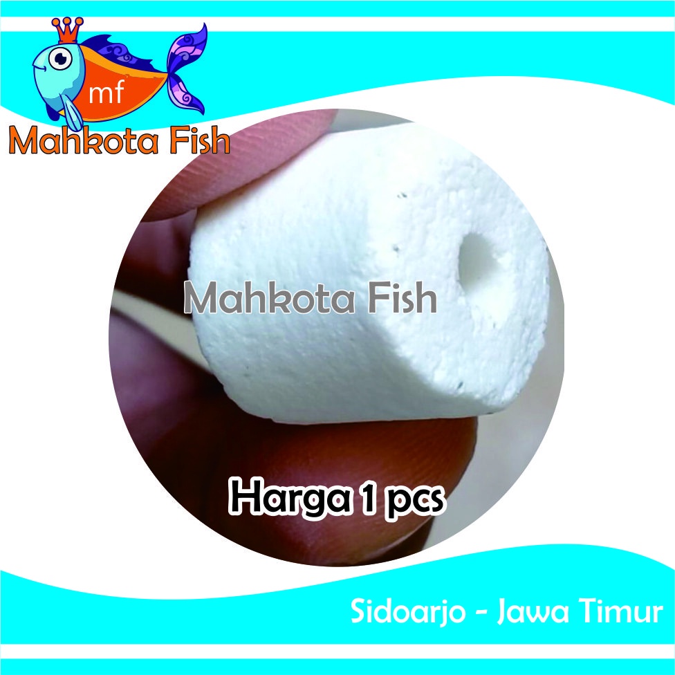 Bio Ring KECIL (1 Kantong / 50 Biji) | Bioring Keramnik | Media Filter Aquarium Aquascape | Media Filter Kolam Ikan