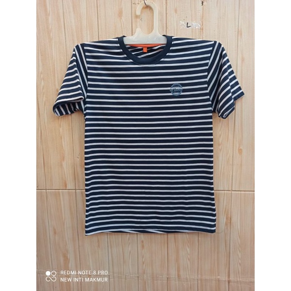 Kaos pria stripe motif 6