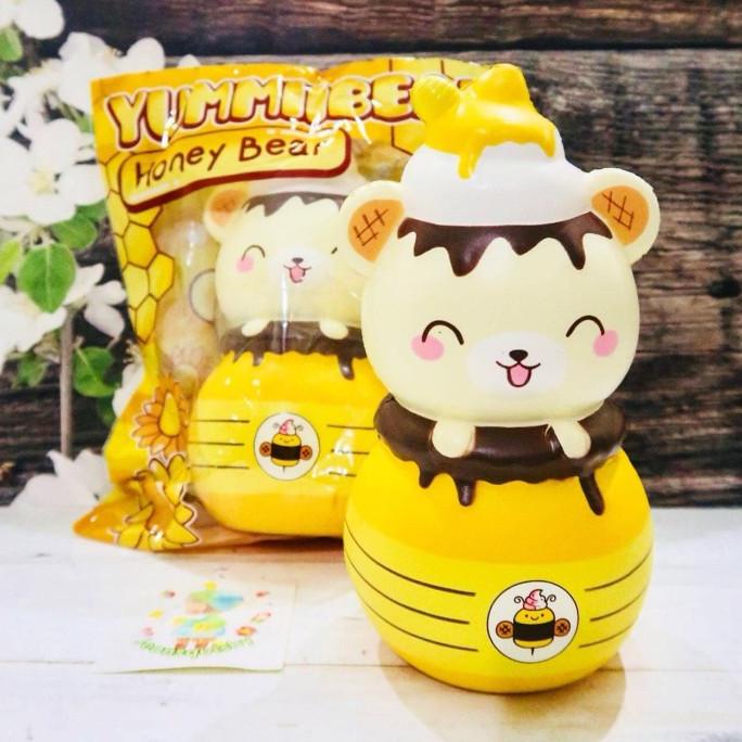 SQUISHY CREAMIICANDY YUMMIIBEAR HONEY POT BEAR RNB Original ---Terbaru---
