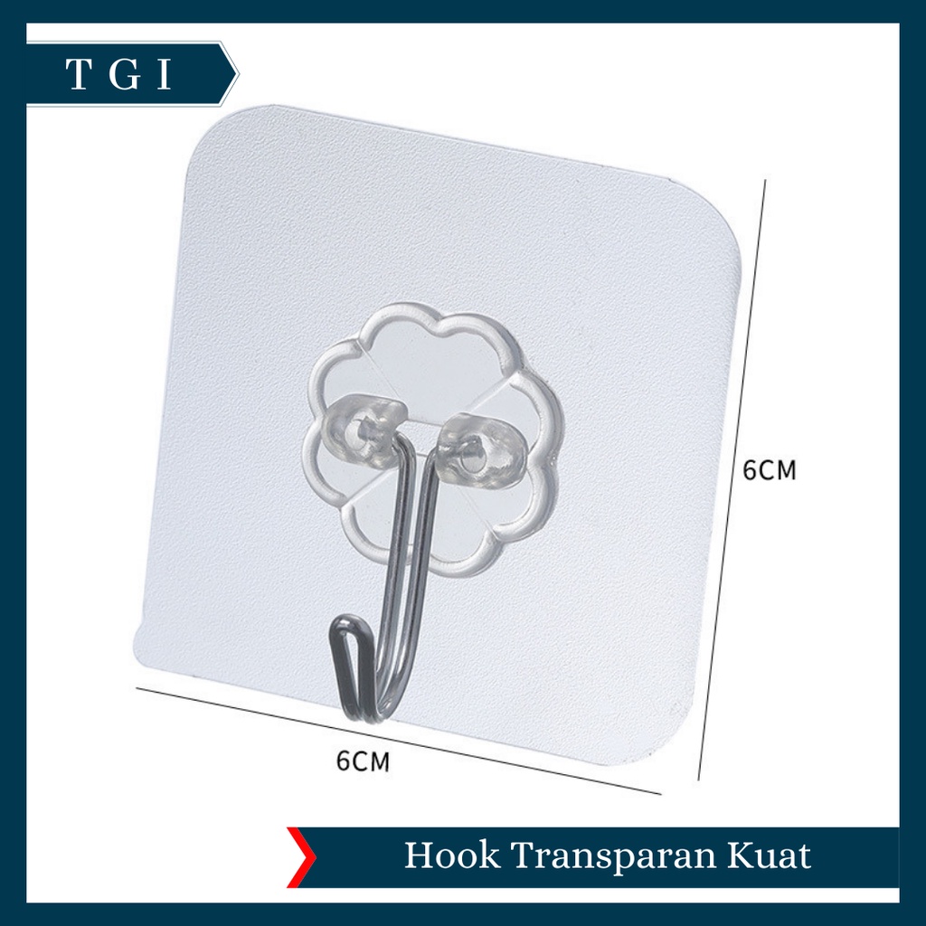 TGI - GANTUNGAN TEMPEL HOOK AJAIB GANTUNGAN DINDING KAIT MAGIC SERBAGUNA KAMAR MANDI DAPUR / HANGER