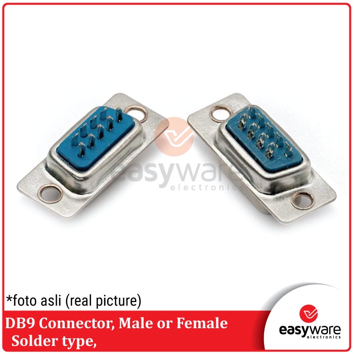 DB9 Connector RS232 Serial port Konektor DB9 DB 9 Solder Male / Female