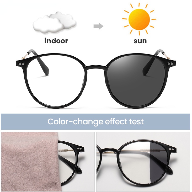 Kacamata Photochromic Anti Radiasi Anti Blue Light Untuk Pria Dan Wanita