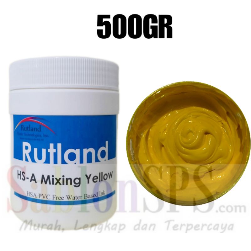 TINTA SABLON RUTLAND SEMI PLASTISOL WATER BASED YELLOW 500GR