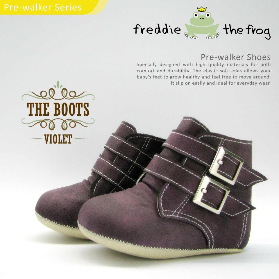 Sepatu Bayi - Prewalker Freddie The Frog Violet Boots