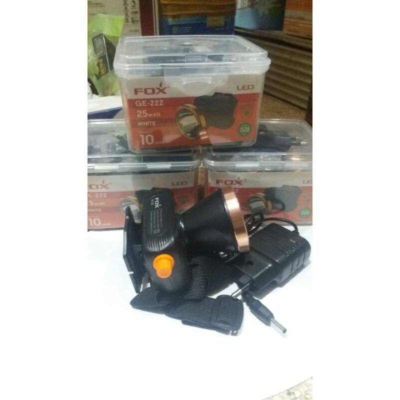 Lampu senter kepala led Fox GF 212