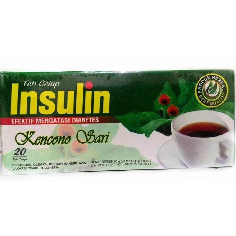 

TEH CELUP INSULIN KENCONO SARI ISI 20