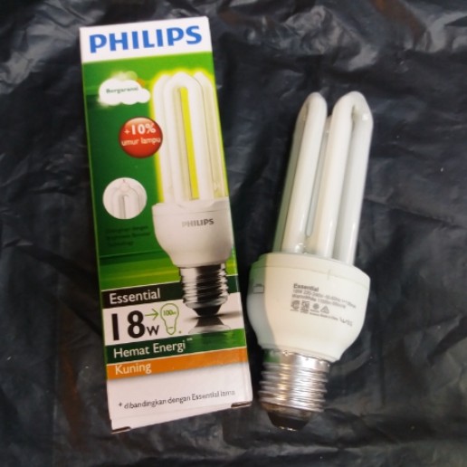 Philips Essential 18Watt Putih/ Kuning (sudah termasuk Bubble Wrap)