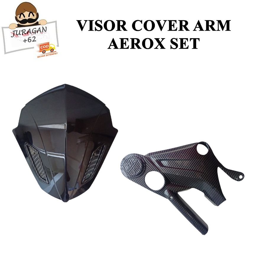 VISOR COVER TUTUP SWINGARM SWING ARM AEROX SET