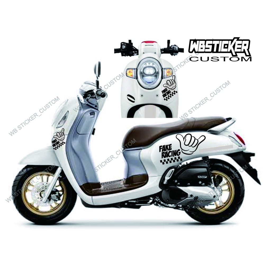 STICKER SCOOPY CUTTING STICKER DECAL STICKER SCOOPY KEREN STICKER VARIASI SCOOPY