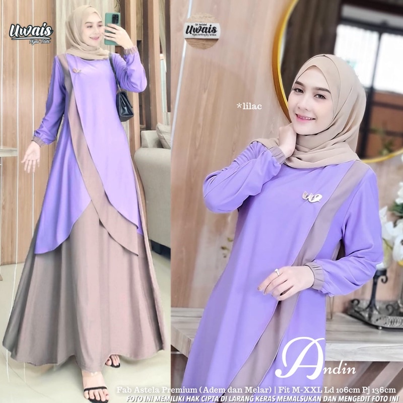 [COD] Shazfa.apparel Andin Maxy Baju terkini