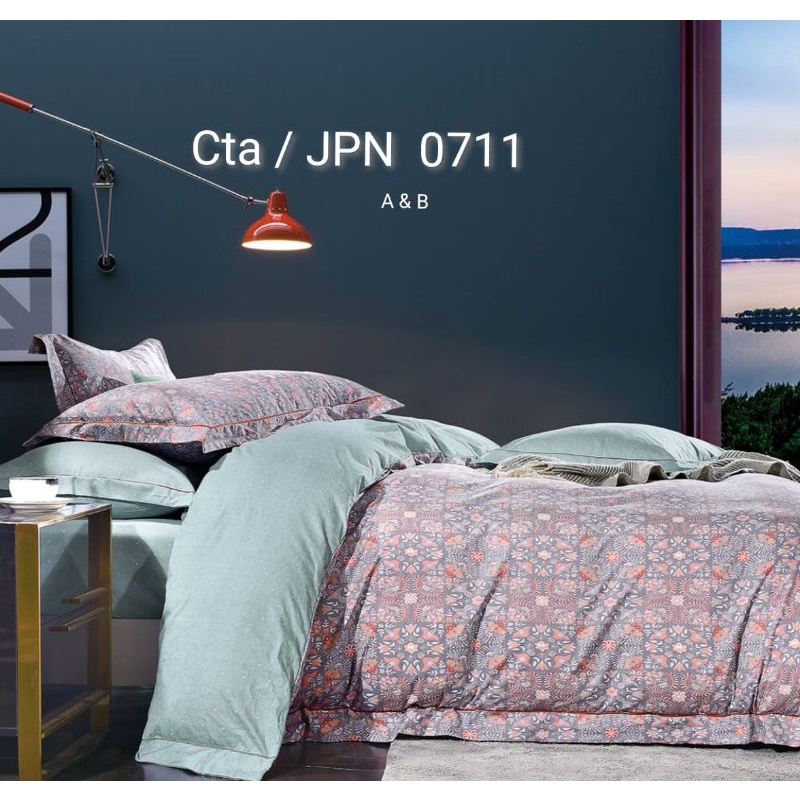 Sprei set katun jepang uk 160x200x300