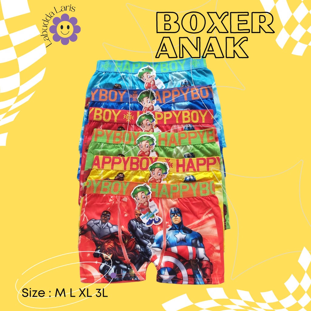 CD Boxer Celana Dalam Sempak Cangcut Cawet Anak Bayi Balita Cowok Laki Laki Import Murah Berkualitas