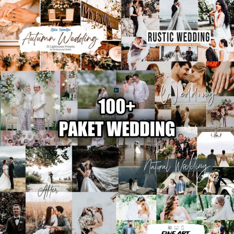 100 Paket Preset Wedding Lightroom Premium Android dan IOS