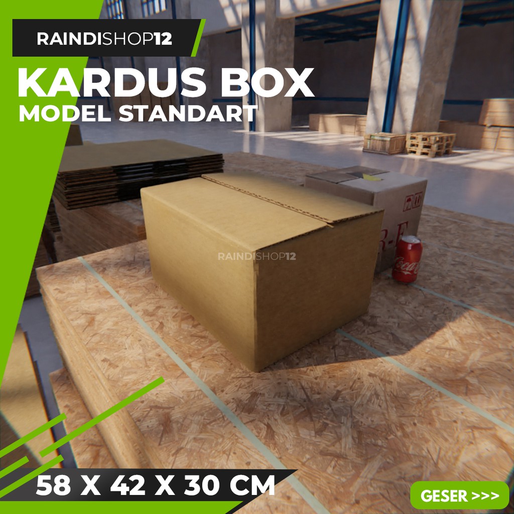 

BOX 58 X 42 X 30 CM KARDUS KOTAK KEMASAN PACKAGING KADO POLOS