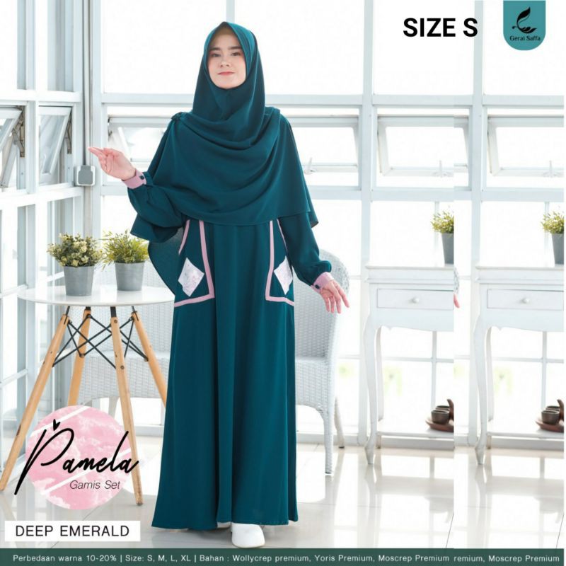 Gamis Syari Set  Pamela Gerai Saffa