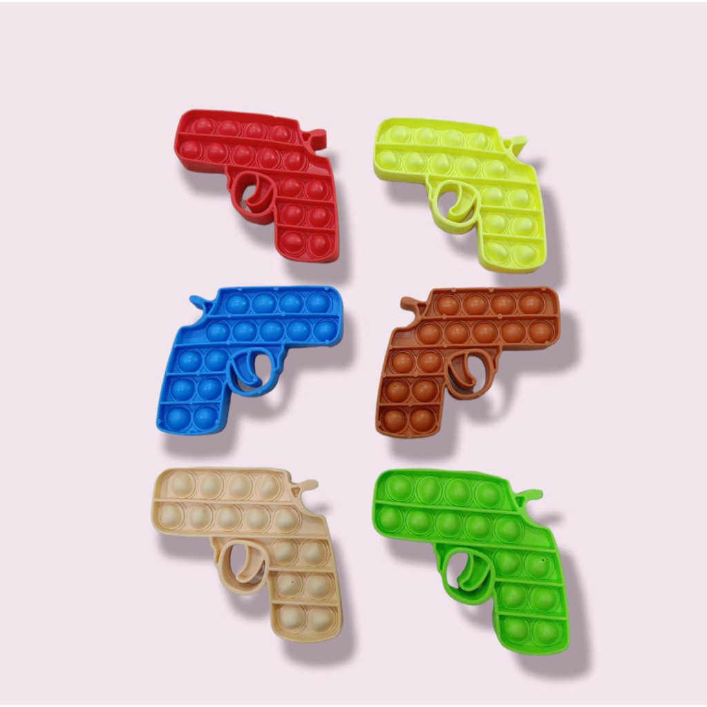 AZ MAINAN VIRAL POP IT MODEL PISTOL / GUN POP IT FULLCOLOR