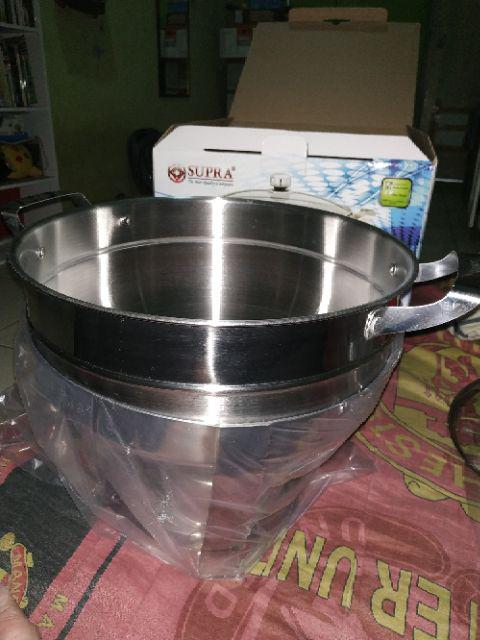 Prasmanan Stainless Warmer Prasmanan Supra Deep Soup Bowl Supra 32cm Wadah Prasmanan Supra