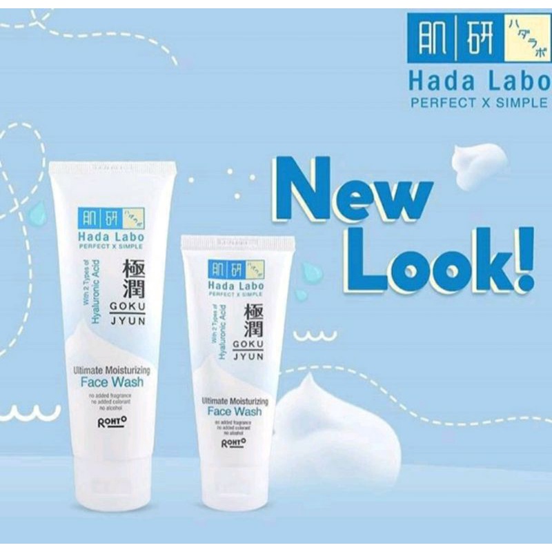 Hada labo ultimate moisturizing face wash 50g Cleanser Wajah Sabun Muka