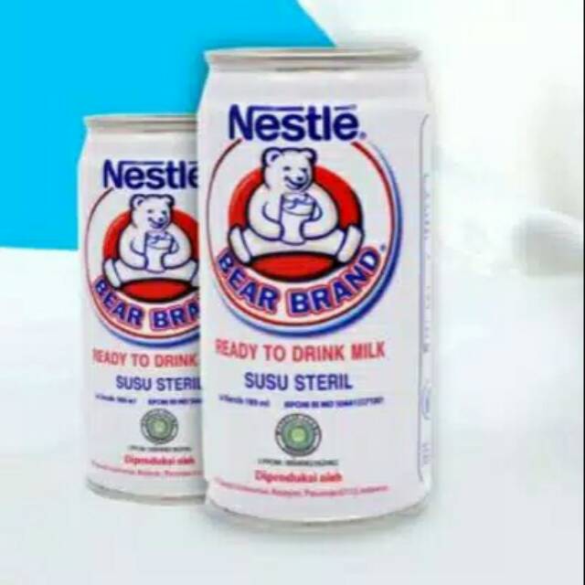 

Susu steril bear brand 189ml.
