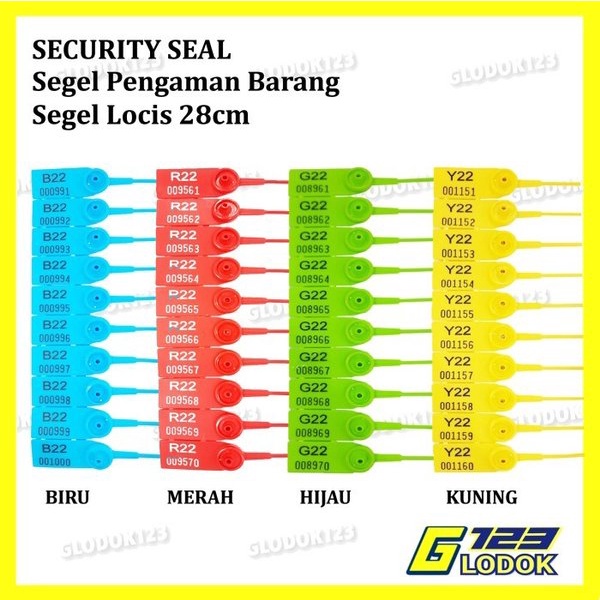 Segel Locis Security Seal Plastik Koper Panel Container Truk Bank Tag - 10pcs