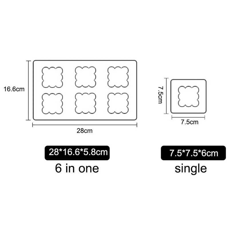 TG-DA Miki Cetakan Kue 3D Cube Baking Cake Dessert Molds Silicone - MH02