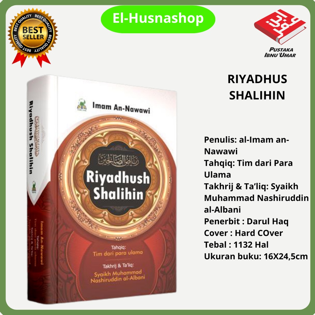 Buku Riyadhush Shalihin Lengkap Riyadhus Shalihin-Darul Haq Termurah