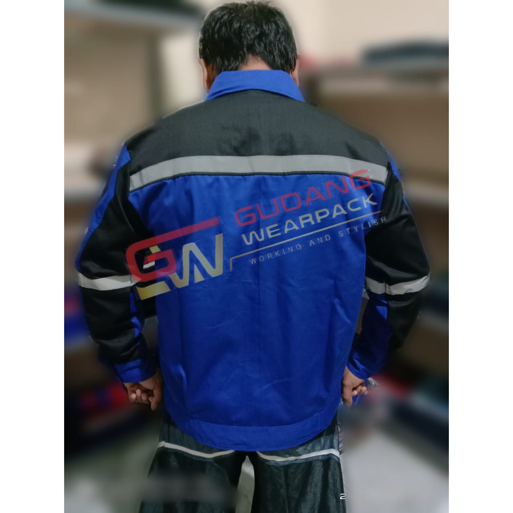 Gudang wearpack - Baju Kerja Seragam Proyek Warna Benhur Hitam