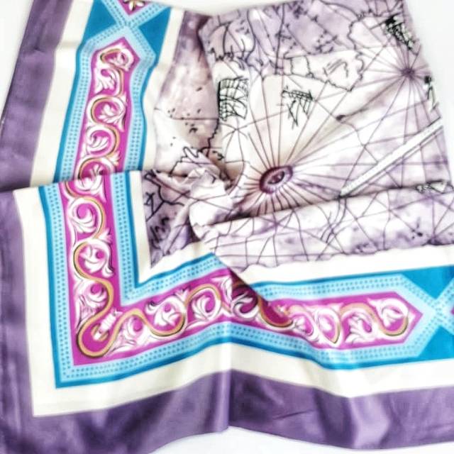 Hijab satin lamiz Mauza