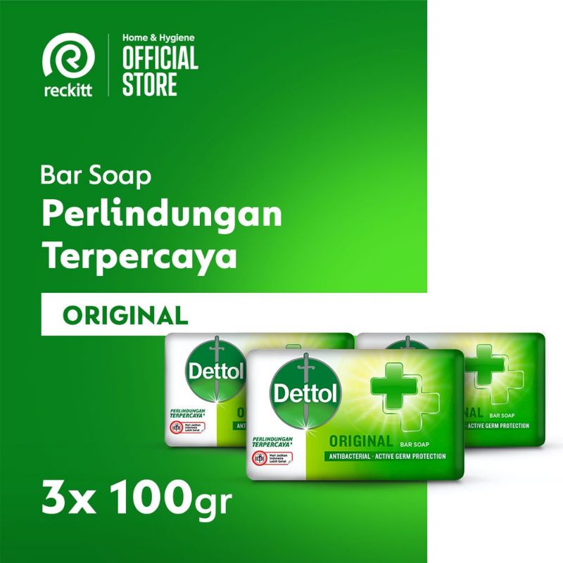 Dettol Sabun Mandi Anti KUMAN Batang 100 gr