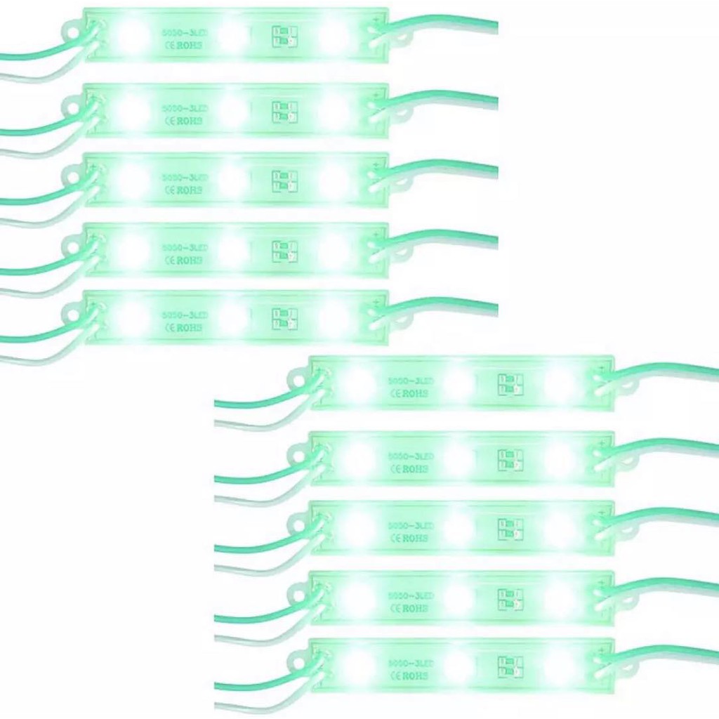 LAMPU LED MODUL 3 MATA STRIP MODULE LED CHIP DC12 VOLT -1.4 WATT PER 1 PCS LAMPU ( 3 MATA STRIP )