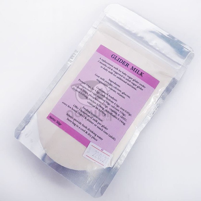 

hewan-susu- glider milk 50 gram / susu sugar glider / nutrisi vitamin hewan sg -susu-hewan.