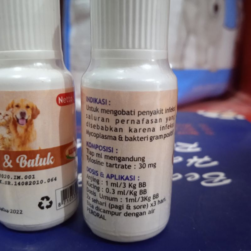 K&amp;J flu &amp; batuk 10ml / obat Flu dan batuk kucing Anjing / obat hewan