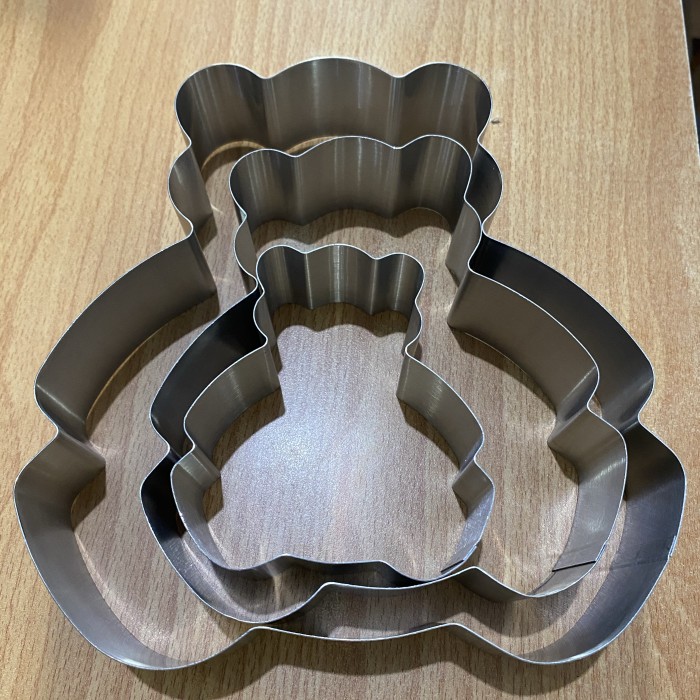 

Cutter Bear beruang set 3 pc / stainless cutter