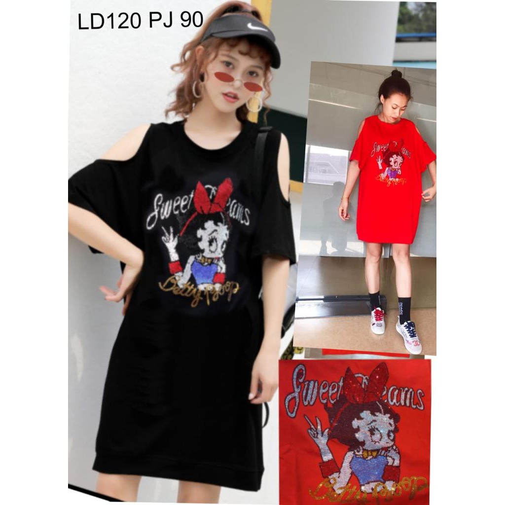 Tshirt Tunik Betty Boop 11003 - Premium Import