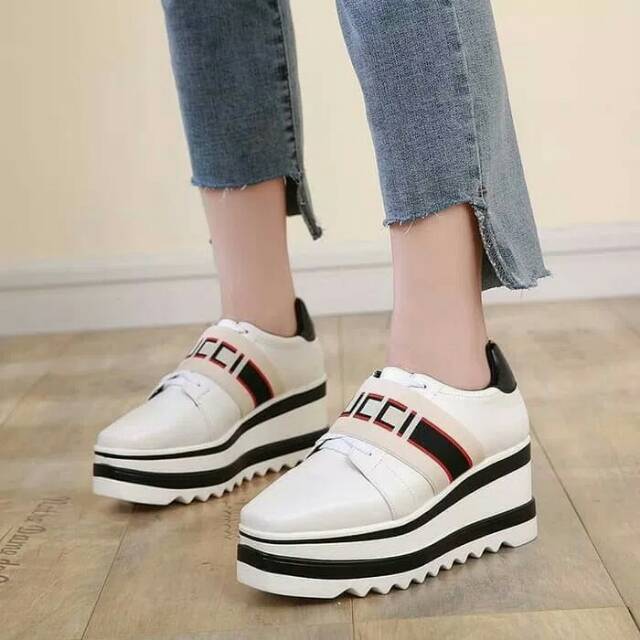 Sepatu wedges gucci / sepatu snakers / sepatu wanita