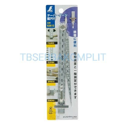 

Taper Gauge 1-15 mm plus Penggaris 15cm Stainless Steel SS 2in1 2 in 1