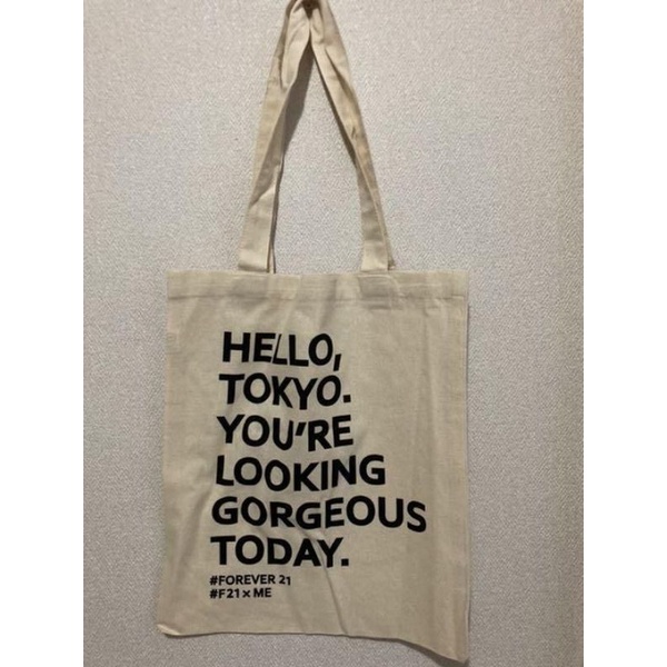 Totebag Hello Tokyo (Cirebon cloth)