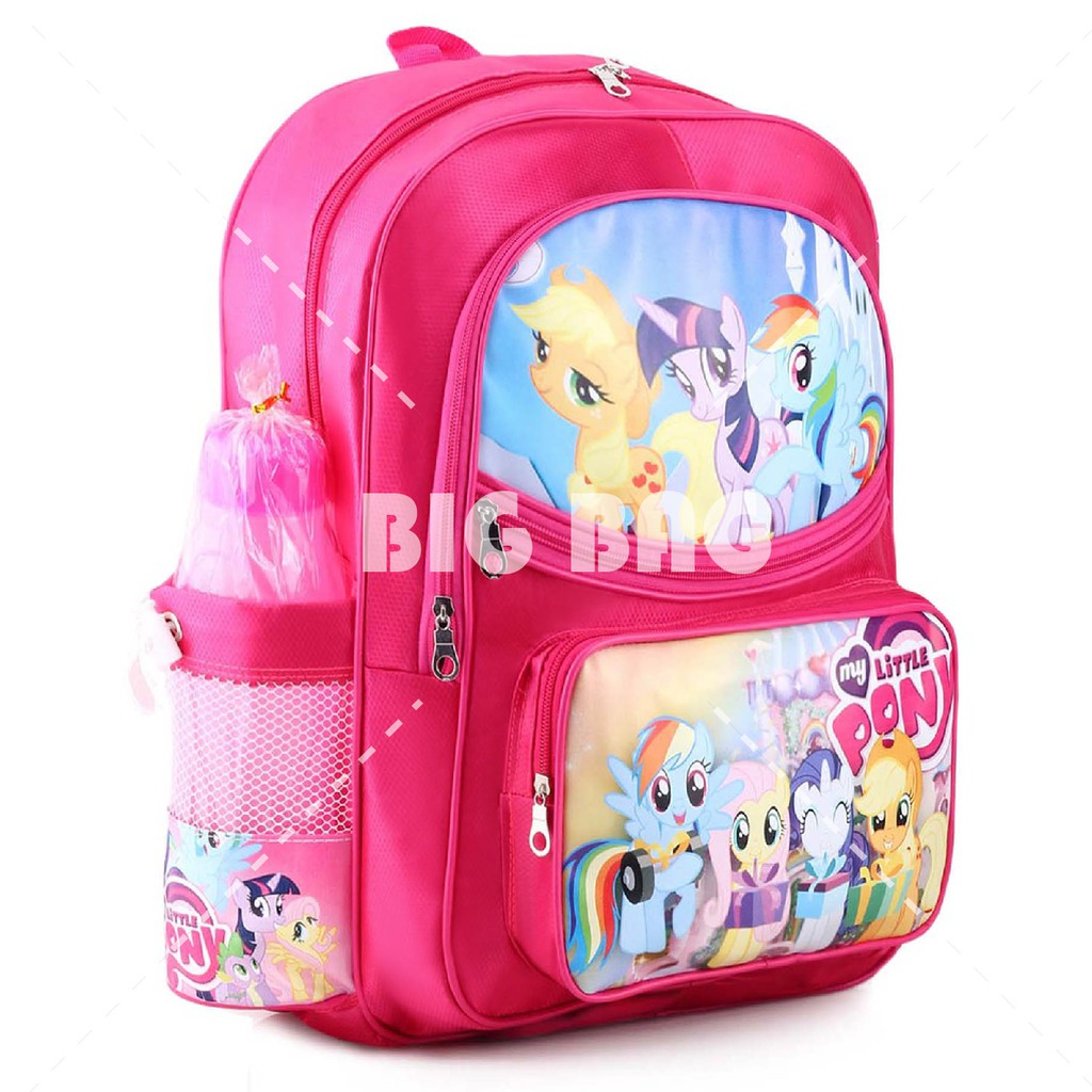 Tas Ransel Anak  Perempuan Karakter - Little Pony - Party Of One.RTM + Botol Minum  &amp; Lunchbox