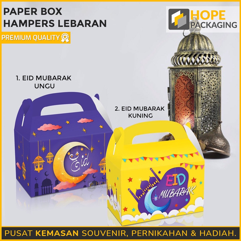 Paper Box Packaging Kotak Kue Lebaran muat 2 toples kotak 250gram Hampers Lebaran / Dus Kue Parcel Lebaran