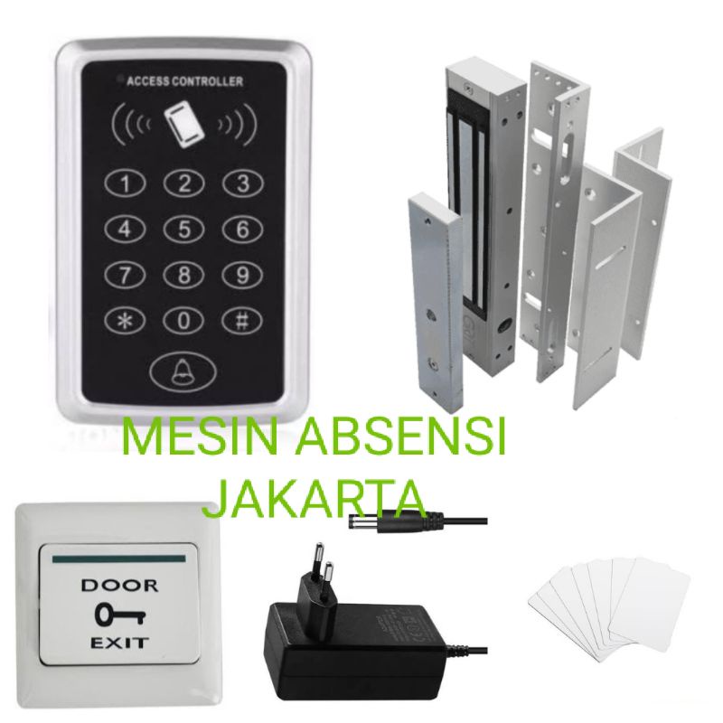 paket akses door kartu rfid paket access door rfid paket access control mg 300 kartu paket akses pintu kayu/alumunium