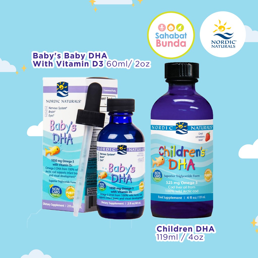 BPOM Nordic Naturals Baby's / Children DHA With Vitamin D3 Shopee