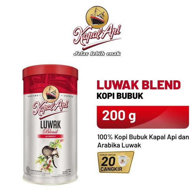 

SALE KAPAL API Luwak Blend - Bubuk Kopi 200 gr/MINUMAN COLLAGEN/MINUMAN YOYIC/MINUMAN DIET/MINUMAN PEMUTIH BADAN/MINUMAN KOREA/MINUMAN KEMASAN/MINUMAN KALENG/MINUMAN KOTAK/MINUMAN SEHAT HERBAL/MINUMAN SEHAT UNTUK TUBUH/MINUMAN SEHAT ORGANIC/MINUMAN SEHAT