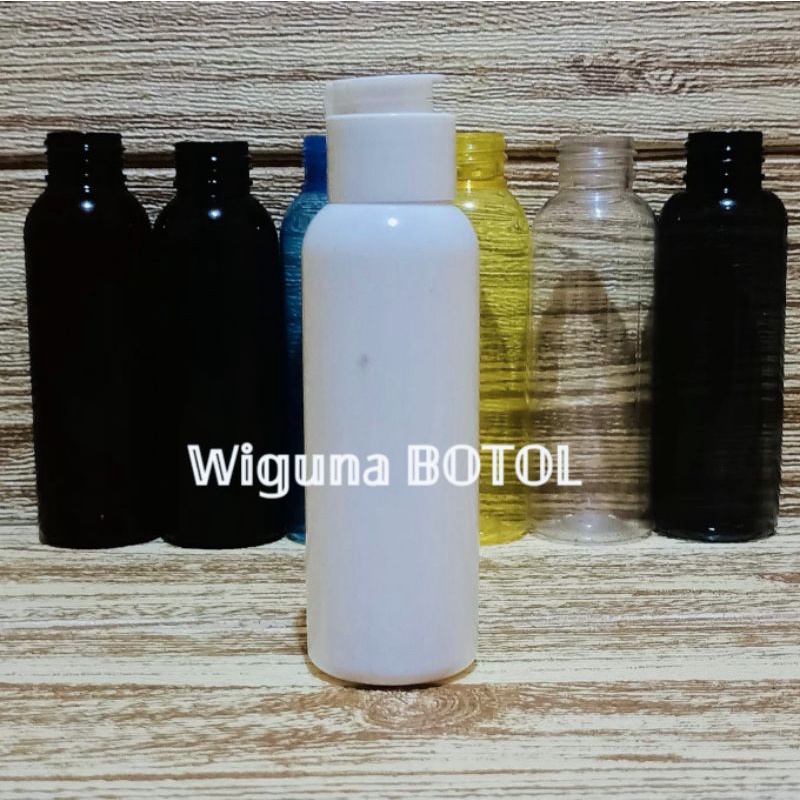 Botol Fliptop Jamur 100ml / Botol 100ml Tutup Fliptop Jamur Putih