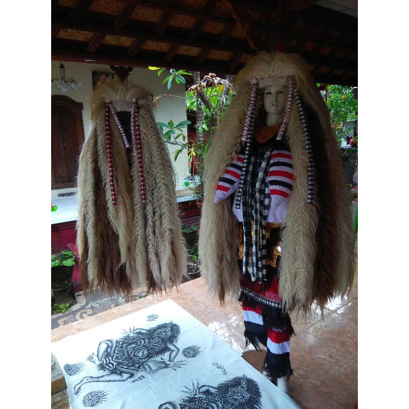 rambut rangda set pakean