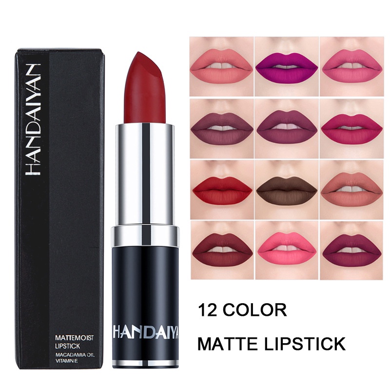 HANDAIYAN lipstik Lipstick Matte Warna banyak variasi Luxcury Anti Air.